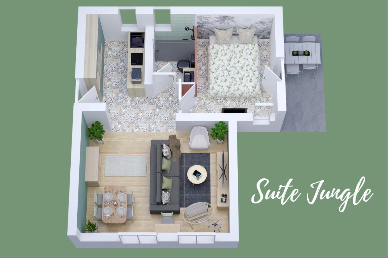 Suite Jungle - Jardin, Netflix Et Parking - Le Manoir Aux Pommes Orbec Exterior photo